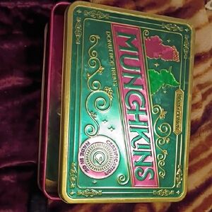 Munchkins Decorative Tin Box - Green and Pink